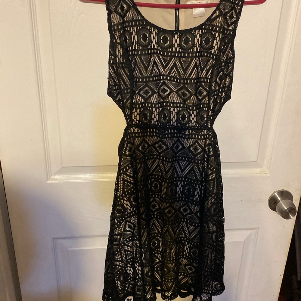 Lace black dress